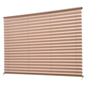 RV Blinds, 62 in x 32 in, RV Pleated Shades, Polyester Fabric, Easy to Clean and Install, Privacy Protection and Sunlight Blocking, for Camper, Travel Trailer, Motorhome Window, Cappuccino