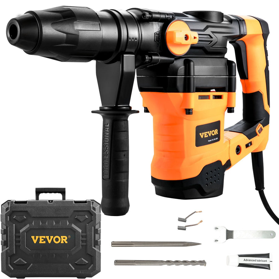 1-9/16 Inch SDS-Max Rotary Hammer Drill, 13Amp Corded Drills, Heavy Duty Chipping Hammers with Vibration Control & Safety