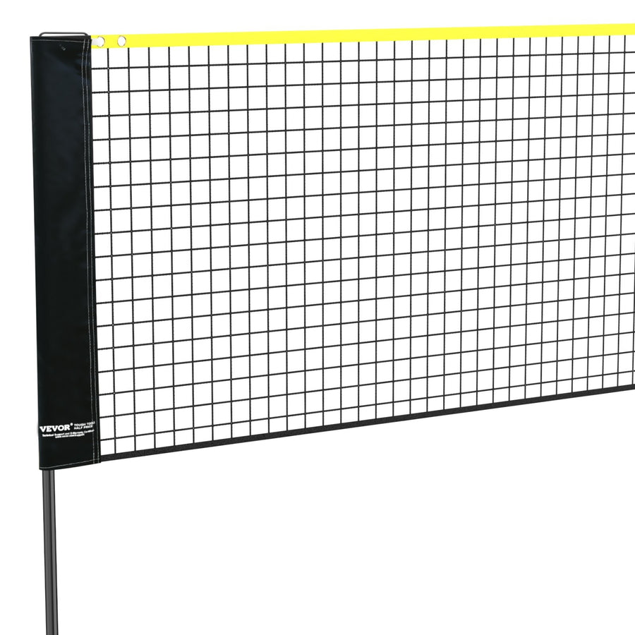 Badminton Net, Height Adjustable Volleyball Net, 20ft Wide Foldable Pickleball Net, Portable Tennis Net Set with Poles, Stand, Bag, Rackets, Nylon Shuttlecocks, Kid Backyard Indoor Outdoor Use