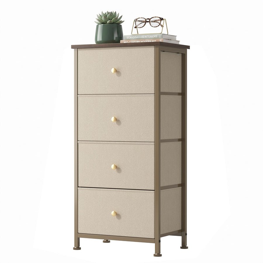 4-drawer storage cabinet - suitable for bedrooms, living rooms, and wardrobes
