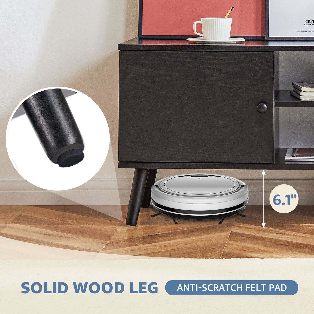 Panel TV cabinet can store black cabinets, suitable for home living room office TV cabinet