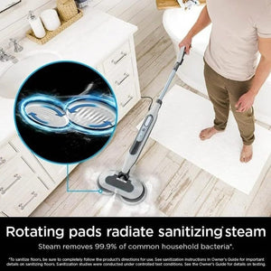 Dual Head Hard Floor Steam Mop, 3 Adjustable Steam Modes, LED Headlights, Lightweight for Home Tile Cleaning