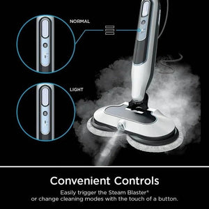 Dual Head Hard Floor Steam Mop, 3 Adjustable Steam Modes, LED Headlights, Lightweight for Home Tile Cleaning