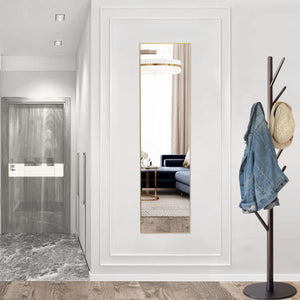 59X16" Full Length Mirror with Stand Floor Mirror with Aluminum Alloy Frame Body Wall-Mounted Mirrors For Bedroom Bathroom