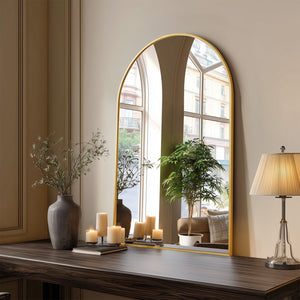 Bathroom Wall Mirror, Metal Frame Vanity Mirror for Bedroom, Entryway, Living Room
