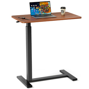 Adjustable mobile bed table, computer desk, mobile standing table