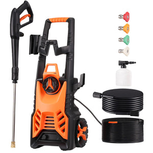 Electric Pressure Washer, Max 4500 PSI and 3.2 GPM, High Power Pressure Cleaning Machine with 4 Quick Connect Nozzles and a Foam Cannon, Ideal fo
