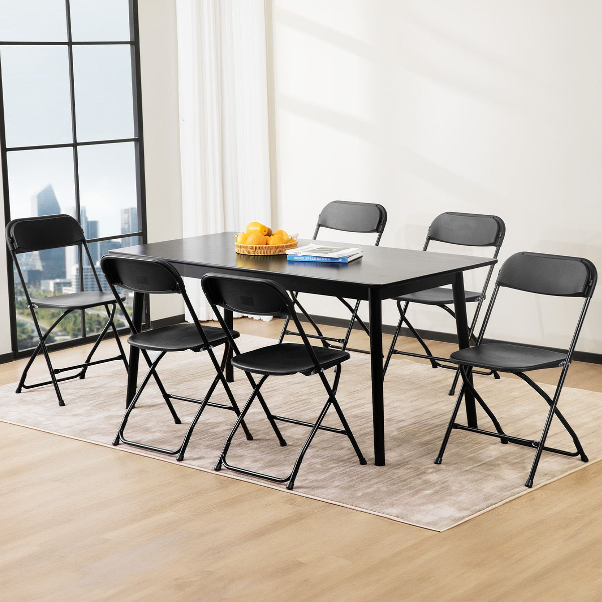 Folding Chair, Indoor Outdoor Portable, Stackable for Events, Offices, Weddings, Picnics and Restaurants