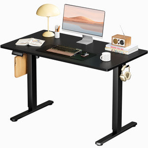 Ergonomic Height Adjustable Table with T-Shaped Metal Bracket Modern Computer Workstations,40'' x 24"in