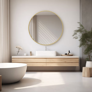 Black Round Wall Mirror 20-30 Inch, Bathroom Mirrors for Over Sink, Circle Mirror for Bathroom, Entryway, Bedroom, Vanity