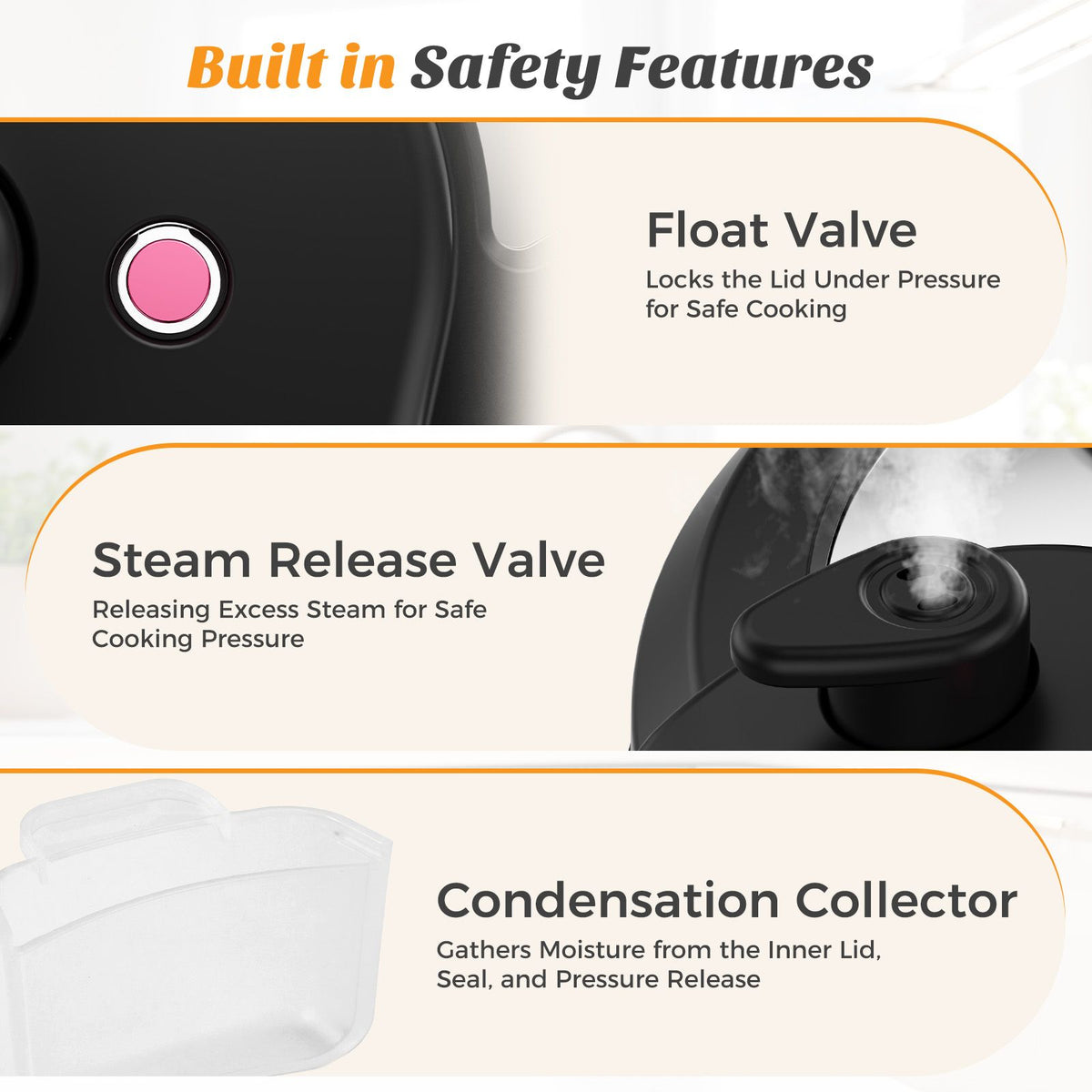 Electric pressure cooker, multi-functional kitchen appliance, instant heating multi-functional cookingware, stainless steel cookingware