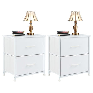 Living Room Cabinet Layers Set of 2 Fabric Drawers Beside Nightstand Table Closet Chest Clothes Display Cabinet Of Furniture