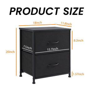 Living Room Cabinet Layers Set of 2 Fabric Drawers Beside Nightstand Table Closet Chest Clothes Display Cabinet Of Furniture