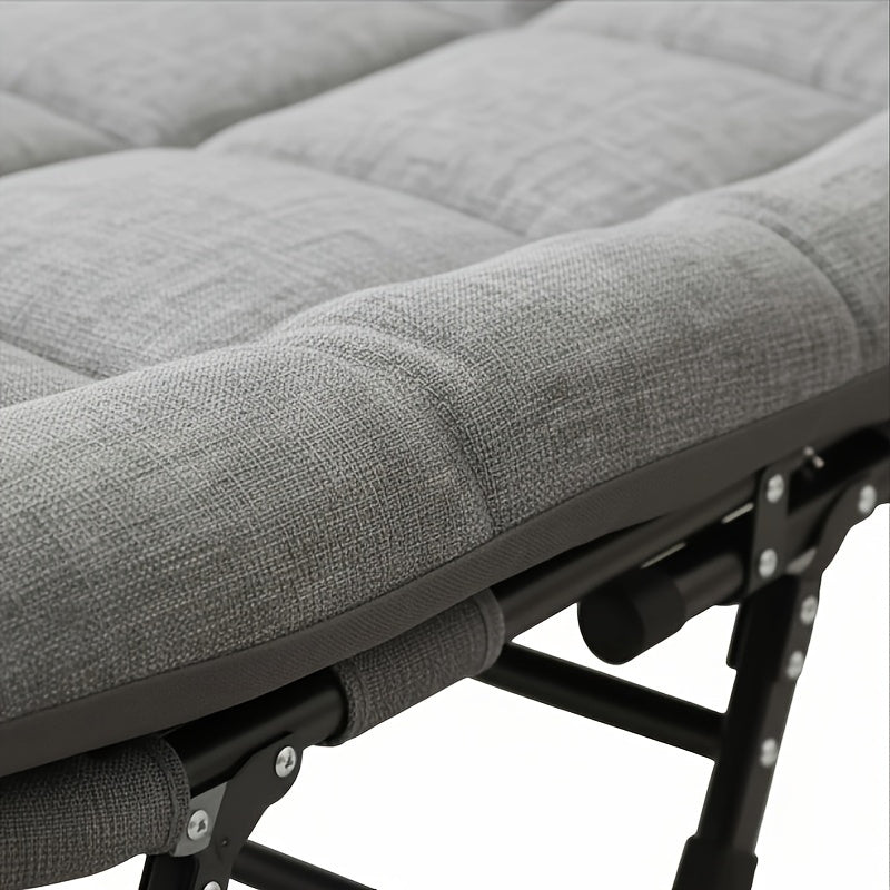 Adult Camping Cot with Built-In Headrest And Removable Mattress - 71 Inch XL Portable Folding Bed, Heavy Duty Frame for Support - Ideal for Campi