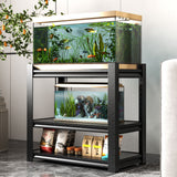 40-50 Gallon Fish Tank Stand - Metal Aquarium Stand, 31.5 "L x 18 "W x 34"H, Tank Not Included
