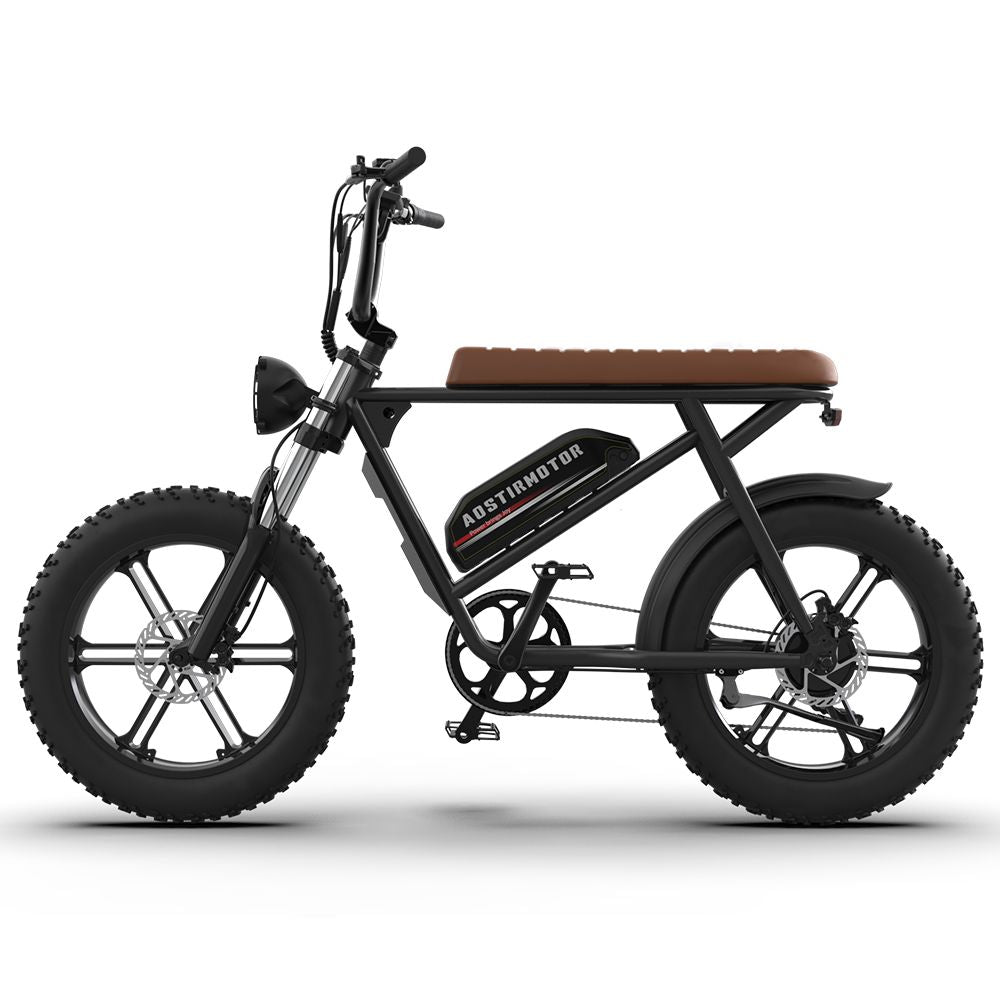 AOSTIRMOTOR Electric Bicycle – 750W Motor, 20" Fat Tires, 48V 13AH Li-Battery, All-Terrain E-Bike