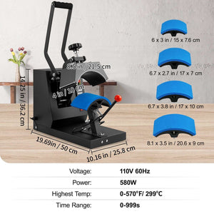 4-in-1 Cap Heat Press Machine