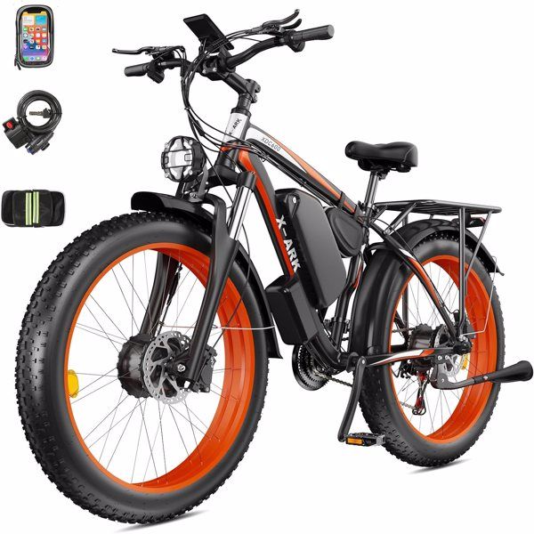 Electric Bike 2000W – Dual Motor, 26x4 Fat Tires, Perfect for Mountain Adventures