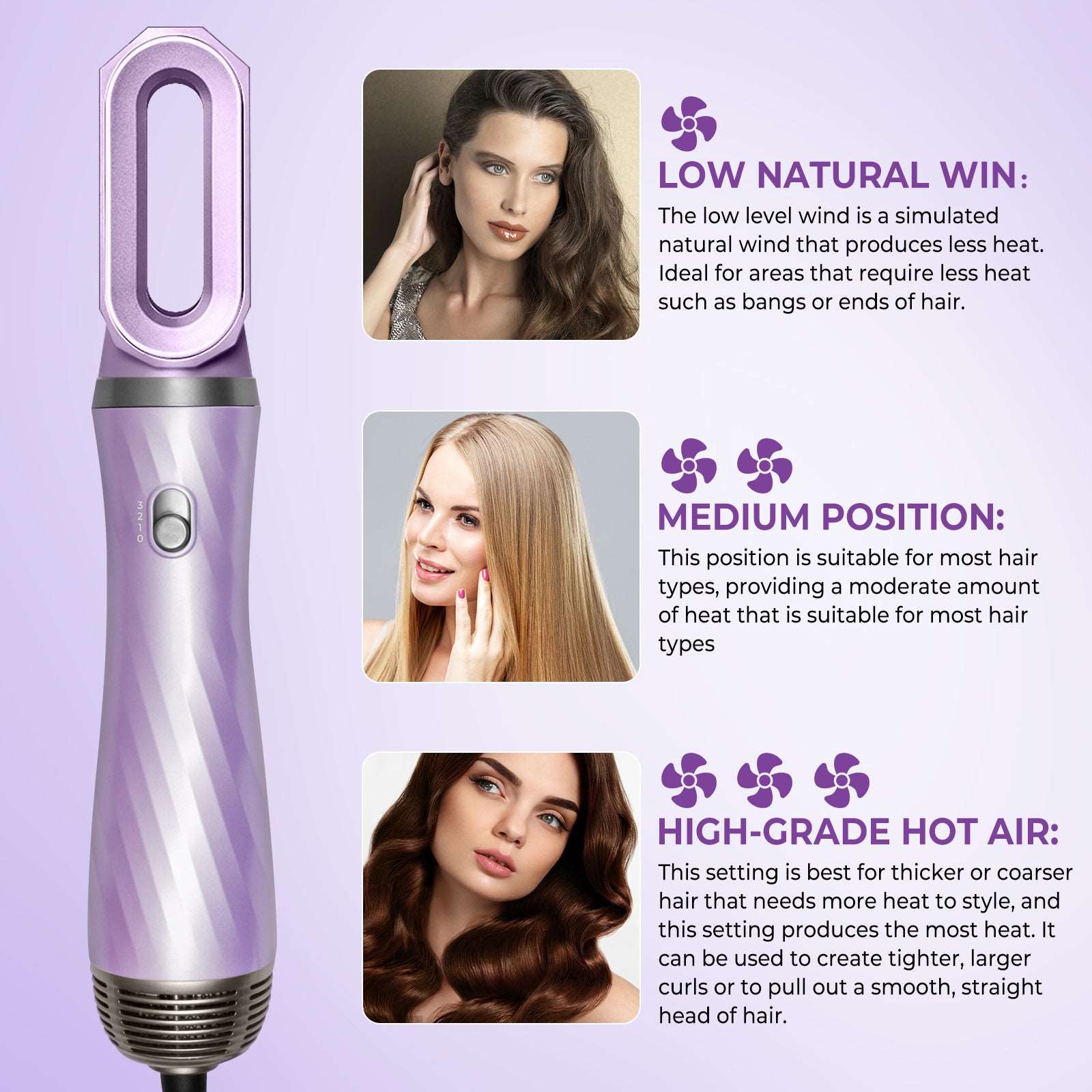 5 in 1 Detachable Hair Brush Dryer