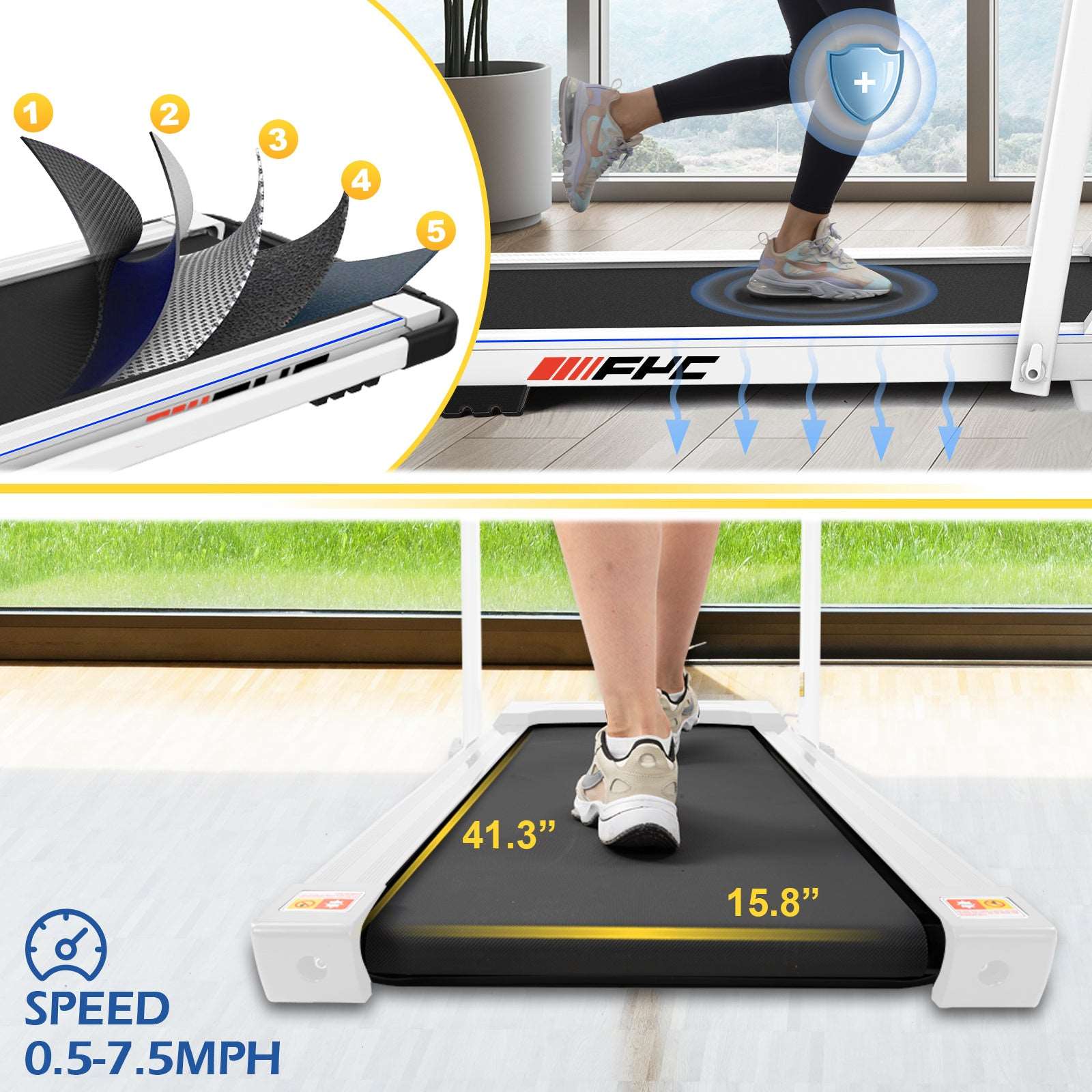 2 in 1 Under Desk Treadmill