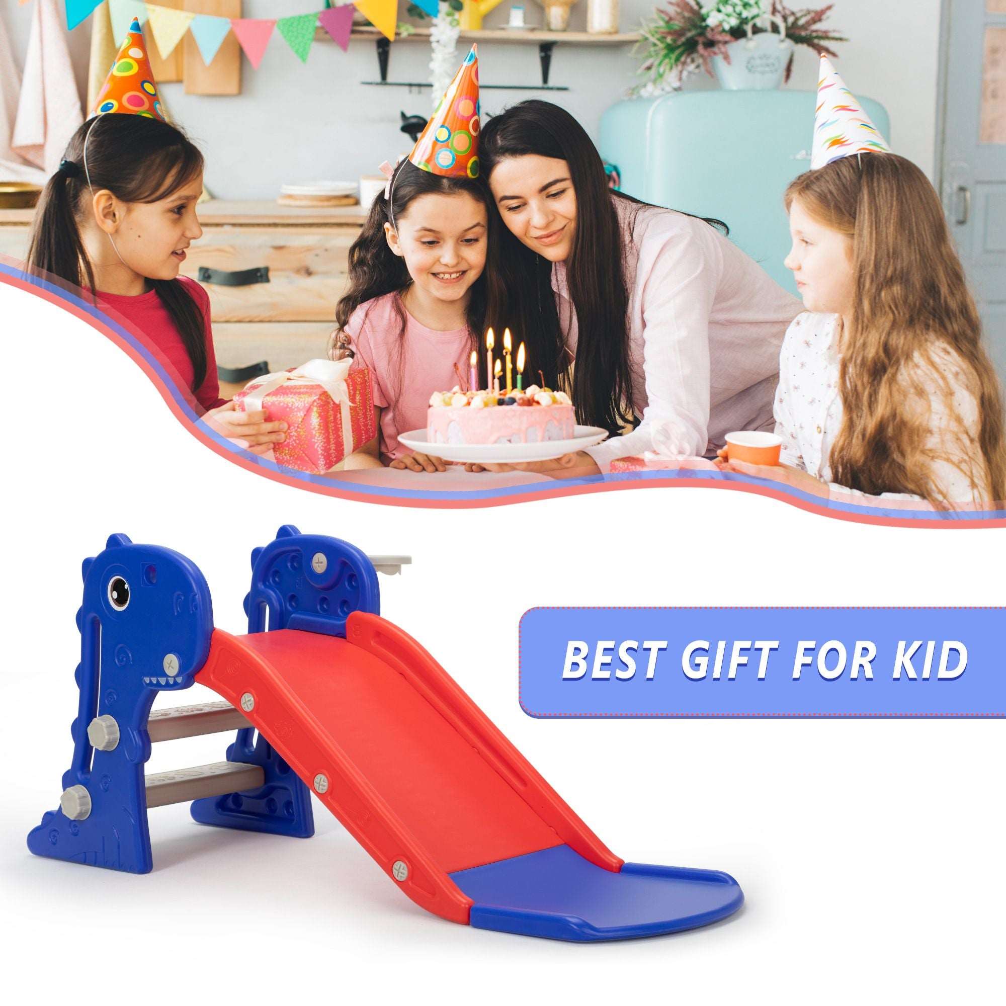 3 in 1 Freestanding Toddler Slide