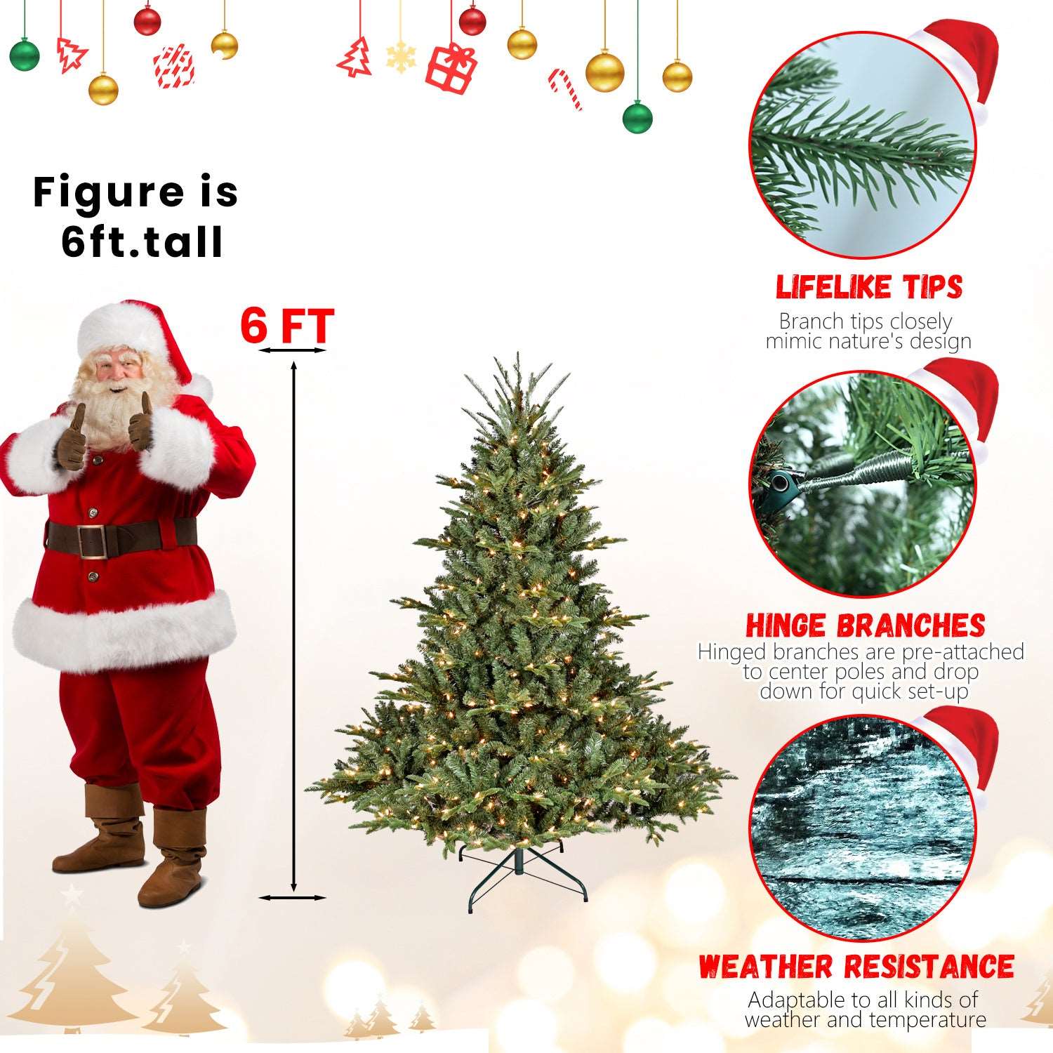 7.5FT Christmas Tree Simulate