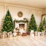 8FT, 6FT, 4FT Pre-Lit Green Pine Artificial Christmas Tree