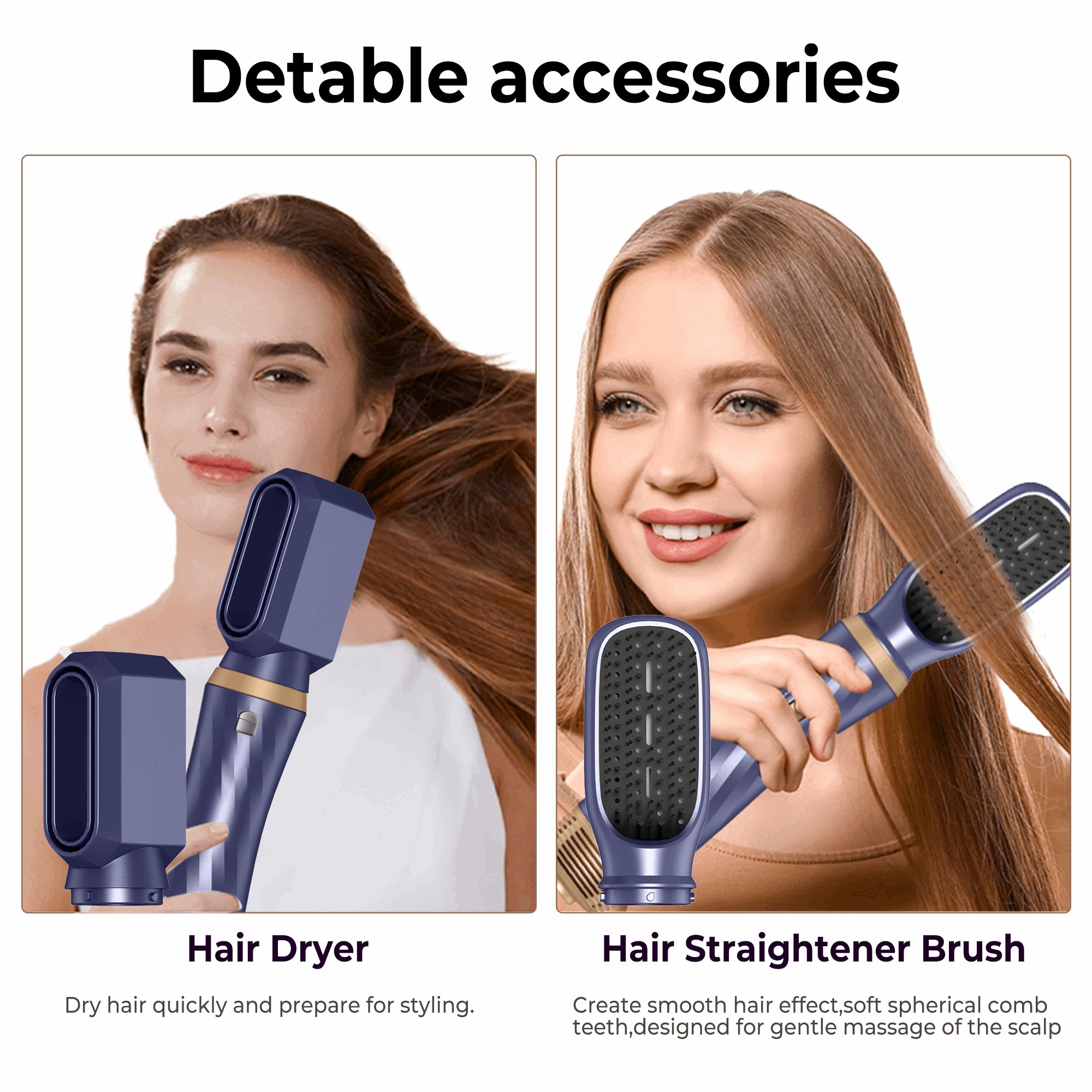 5 in 1 Detachable Hair Brush Dryer