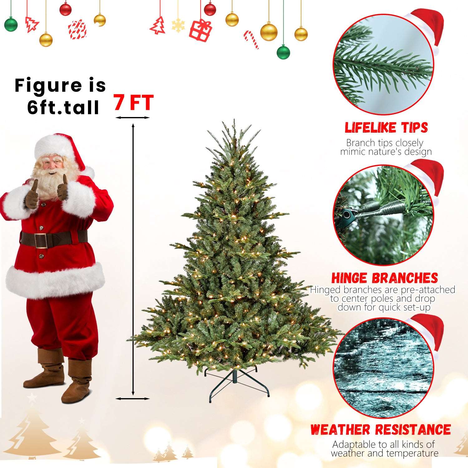 7.5FT Christmas Tree Simulate