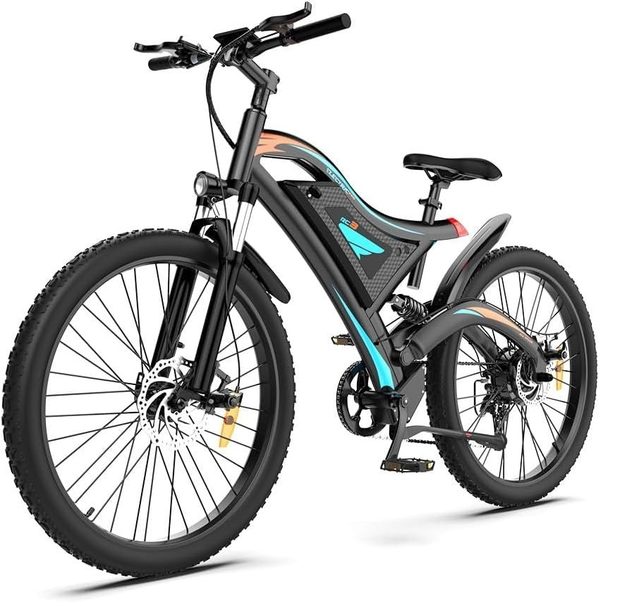 AOSTIRMOTOR Electric Bicycle – 500W Motor, 20" Fat Tire, 48V/15Ah Li-Battery, S05 Model