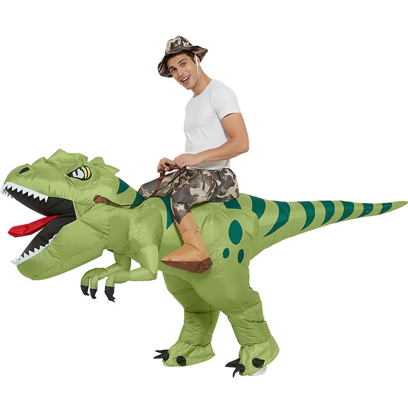 Inflatable Riding Green Dinosaur