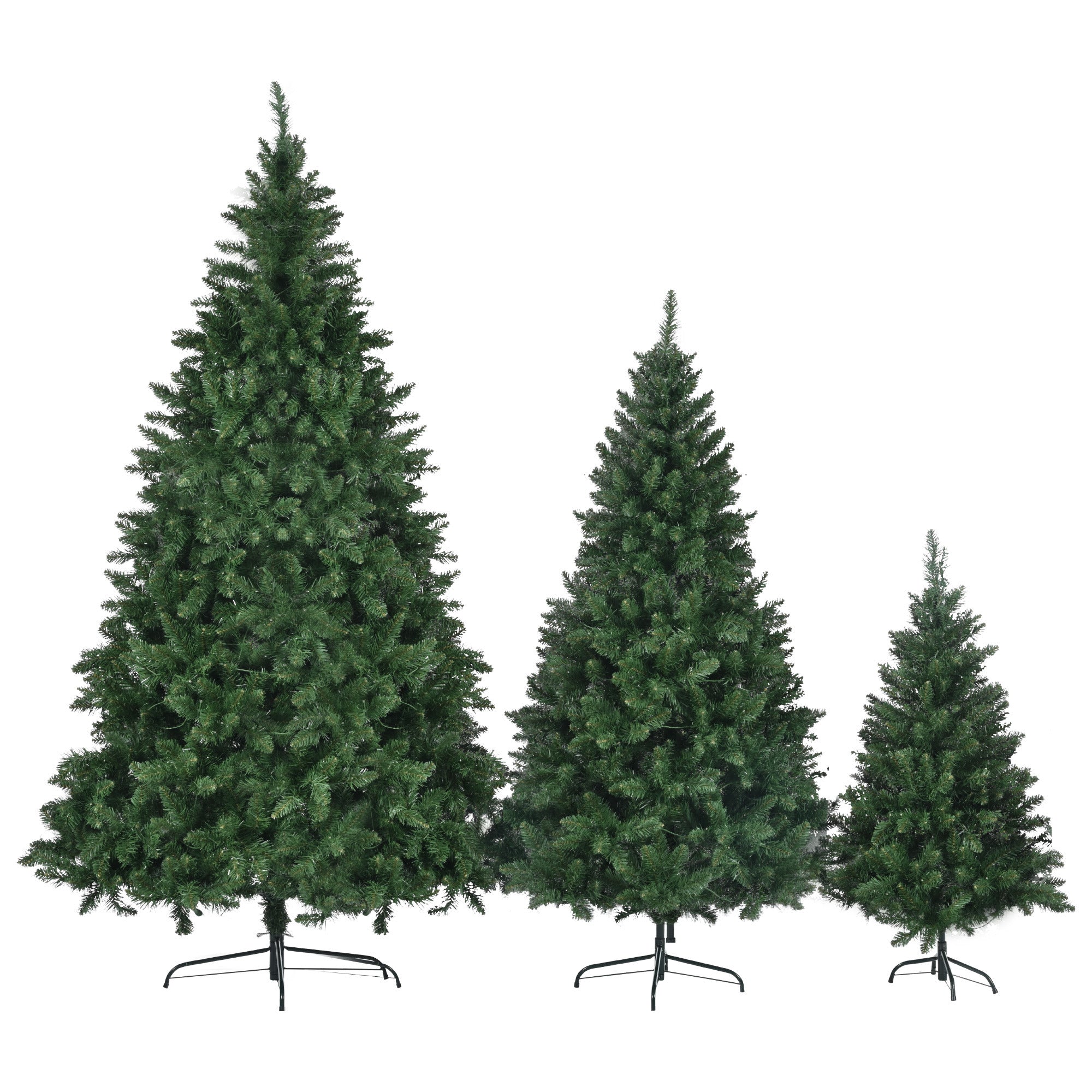 8FT, 6FT, 4FT Pre-Lit Green Pine Artificial Christmas Tree