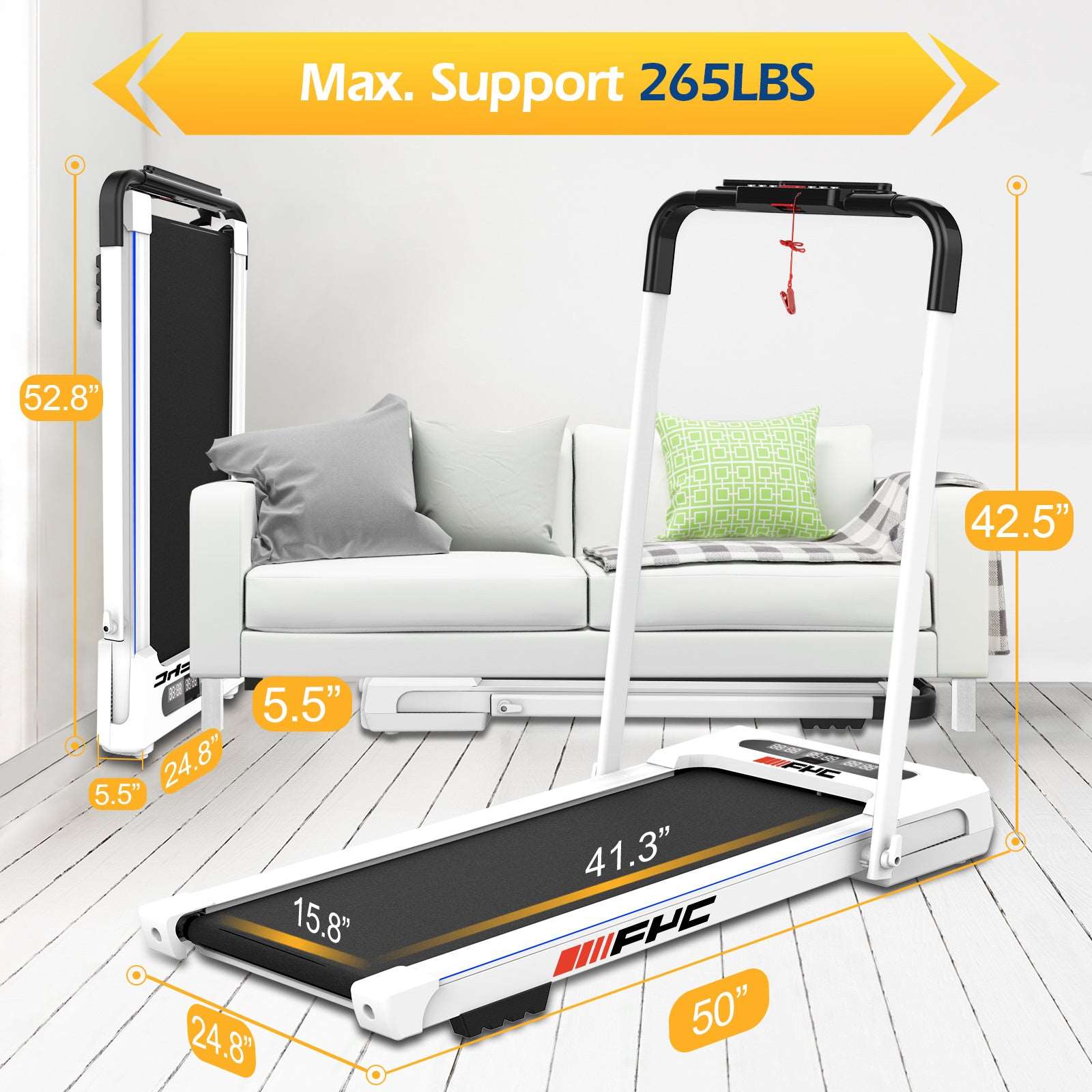 2 in 1 Under Desk Treadmill