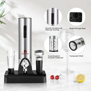 6-in-1 Electric Wine Bottle Opener Set