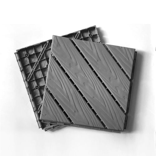 35pcs Plastic Composite Deck Tiles, 12x12in