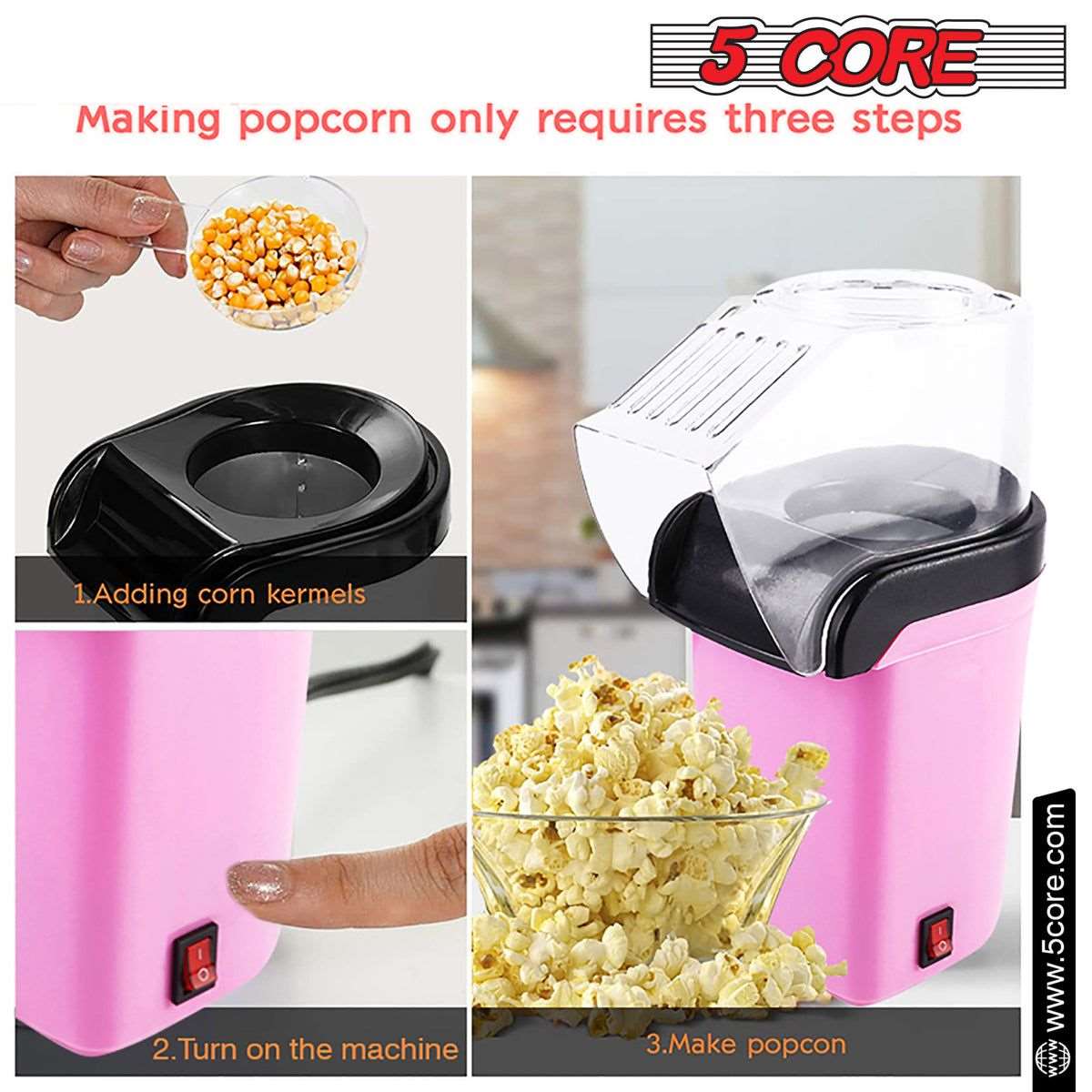 16-Cup Hot Air Popcorn Maker