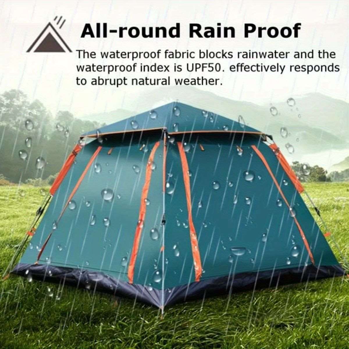 2-3 Person Waterproof Tent with 2 Mosquito Nets