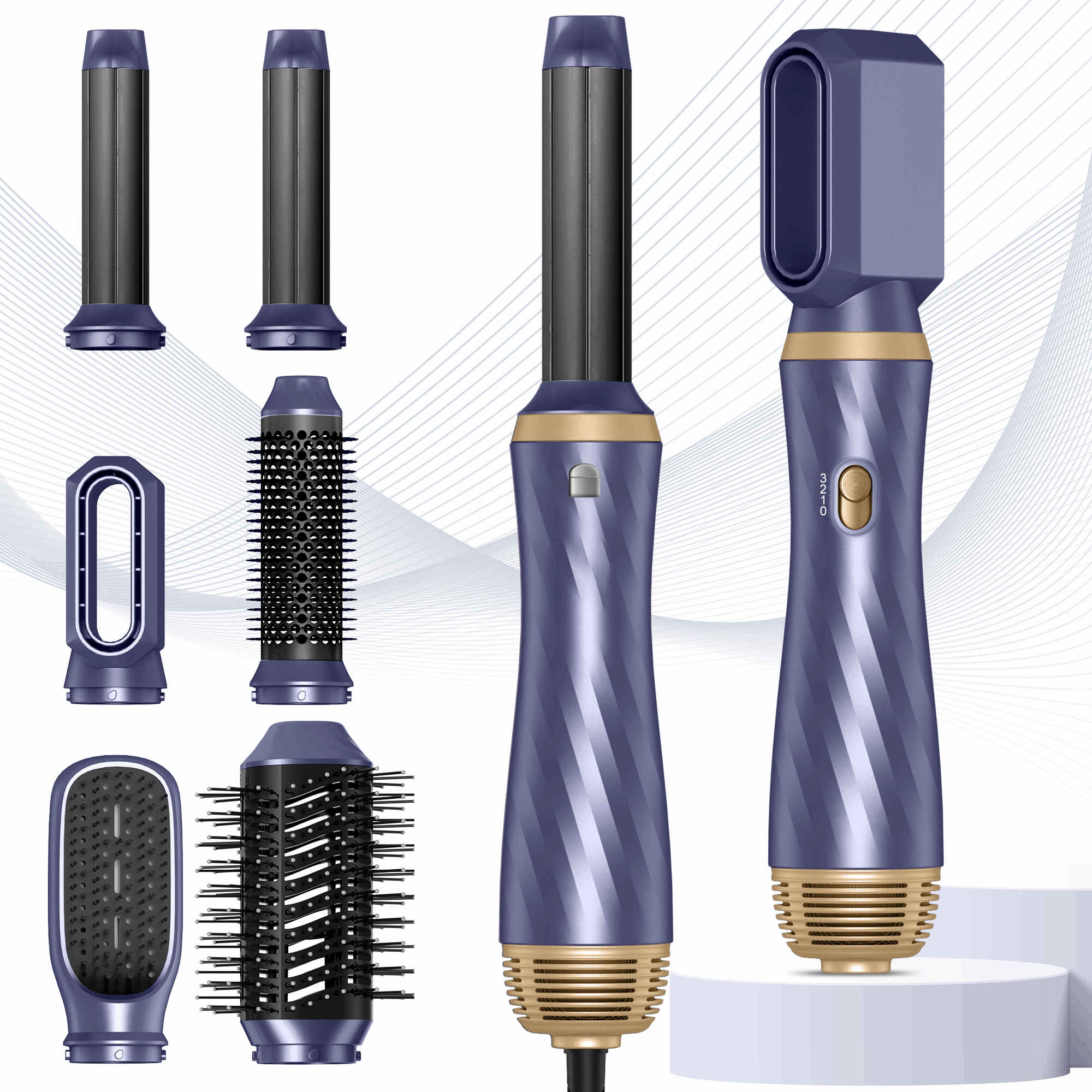 5 in 1 Detachable Hair Brush Dryer