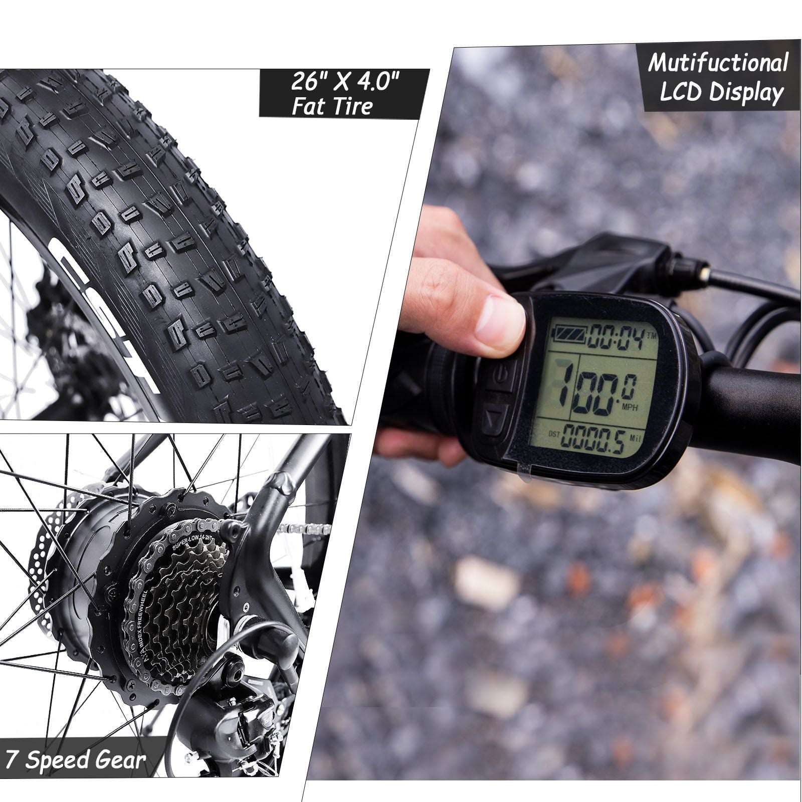 26'' Electric Bike 1000W