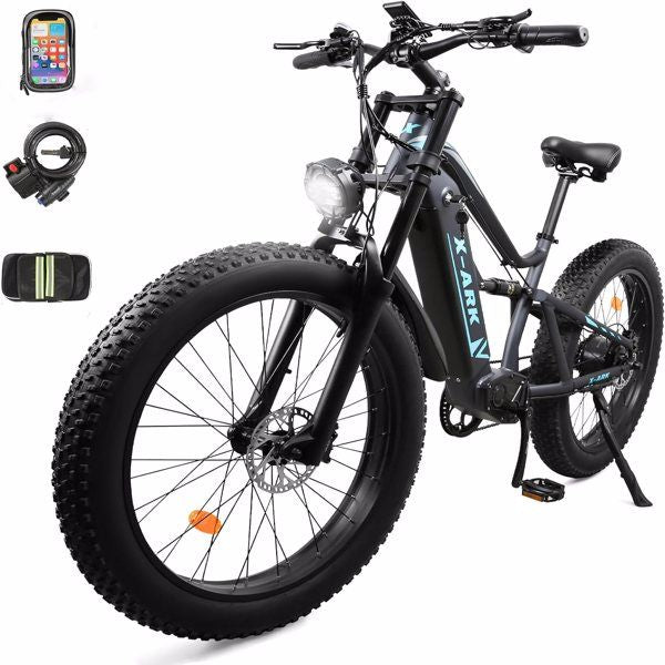 Electric Bike 1000W Motor – 26x4 Fat Tire Mountain Bike, Powerful All-Terrain E-Bike