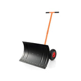 T-Handle Snow Shovel with Wheels