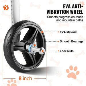2 Wheels Dog Wheelchair