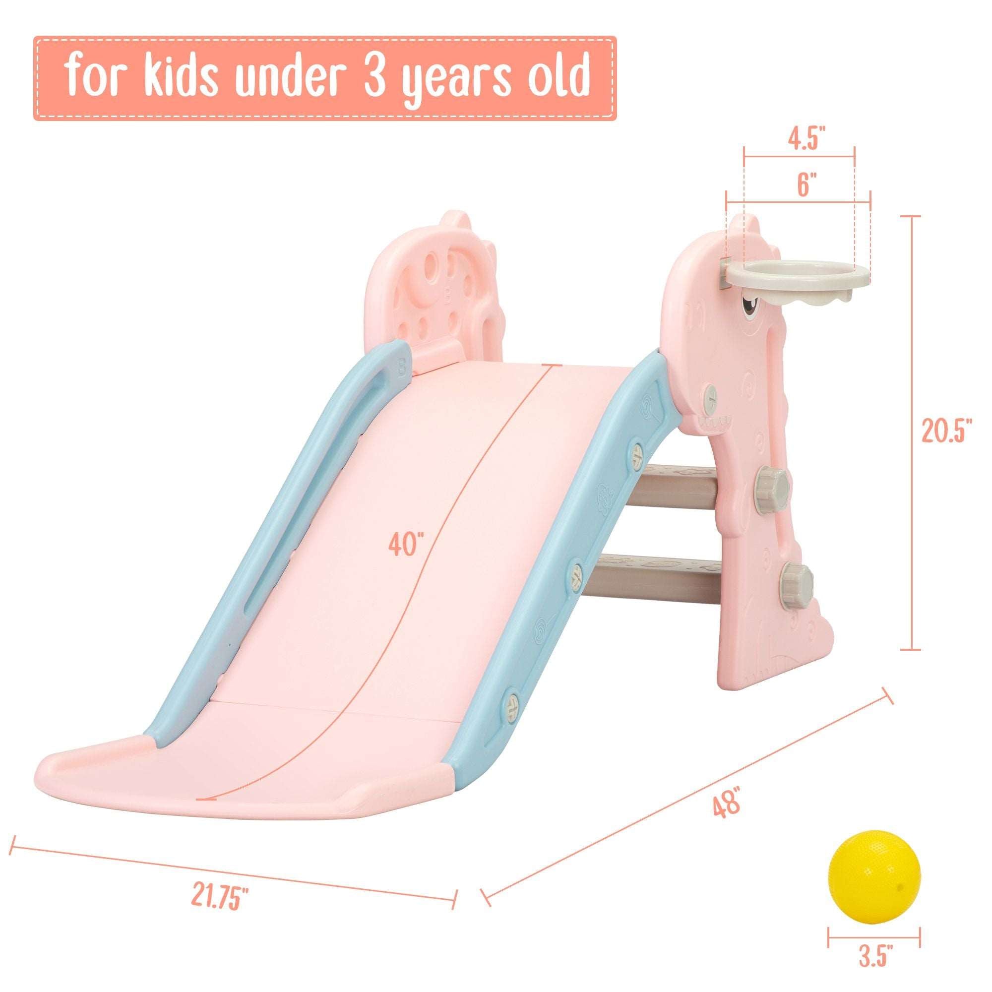 3 in 1 Freestanding Toddler Slide