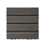 20pcs Wood Plastic Composite Interlocking Deck Tiles, 12x12in