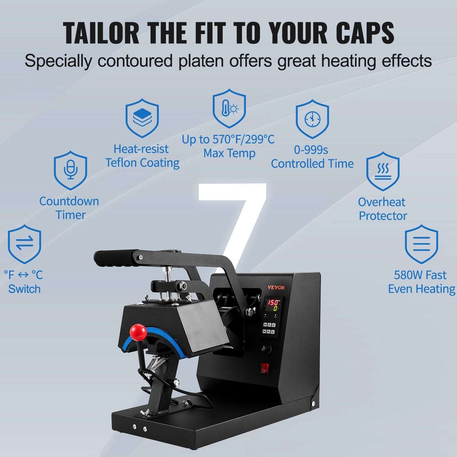 4-in-1 Cap Heat Press Machine