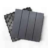 35pcs Plastic Composite Deck Tiles, 12x12in