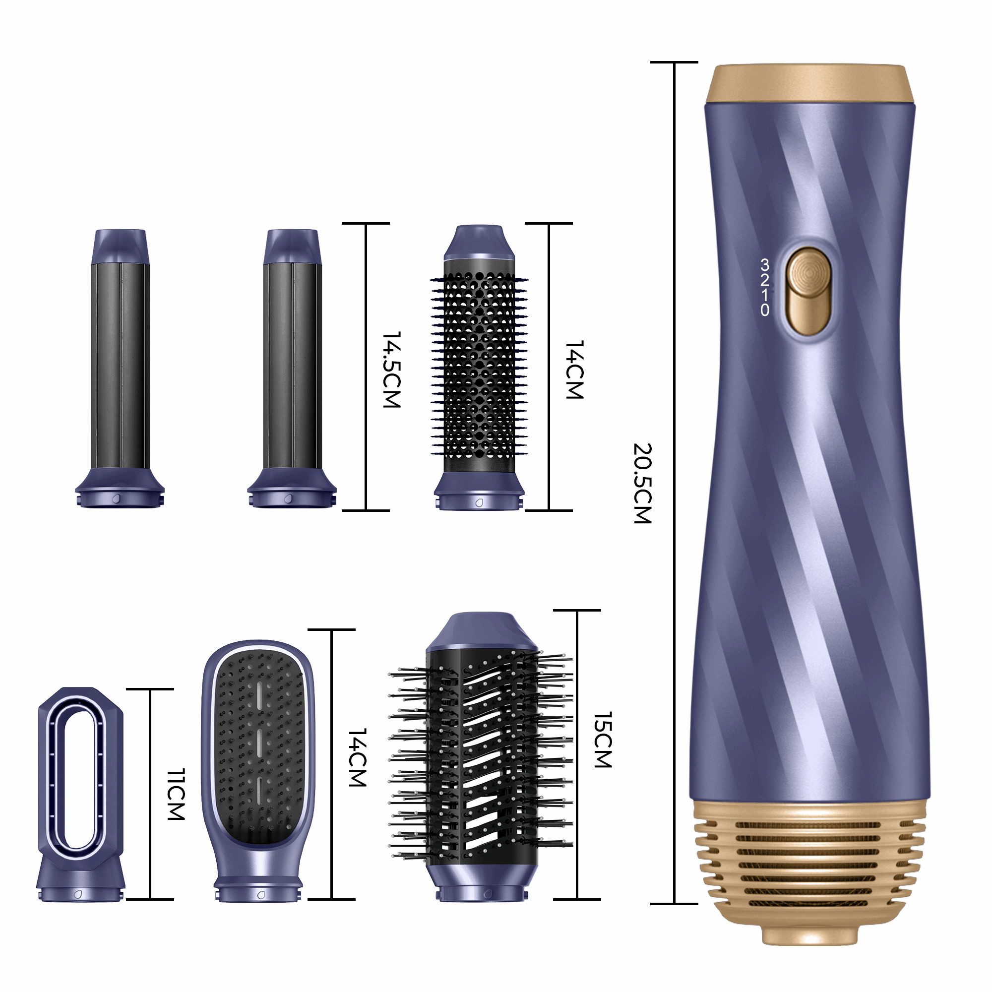 5 in 1 Detachable Hair Brush Dryer