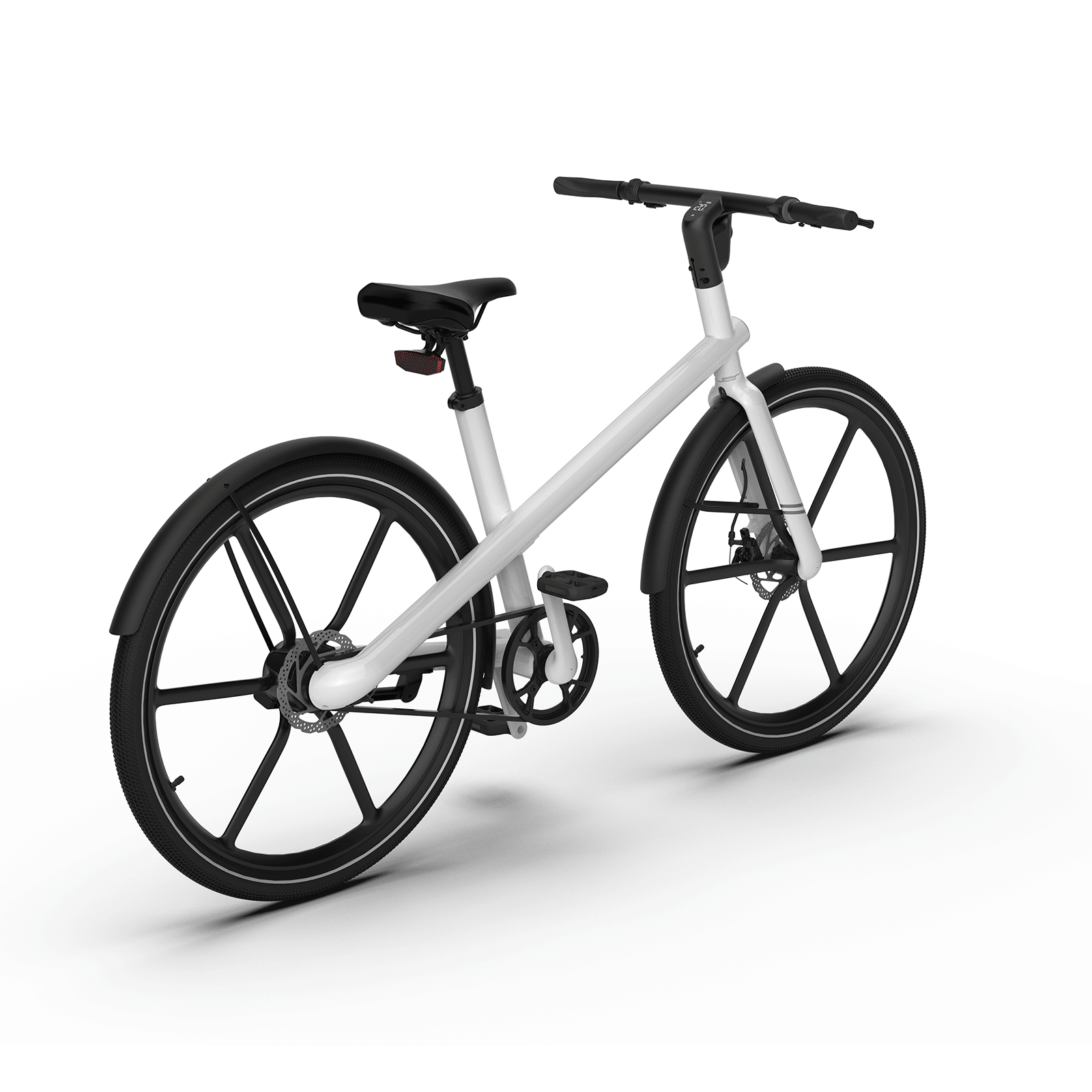 350W Electric Bicycle – White, Aluminium Alloy, Pedal-Assist