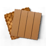 35pcs Plastic Composite Deck Tiles, 12x12in