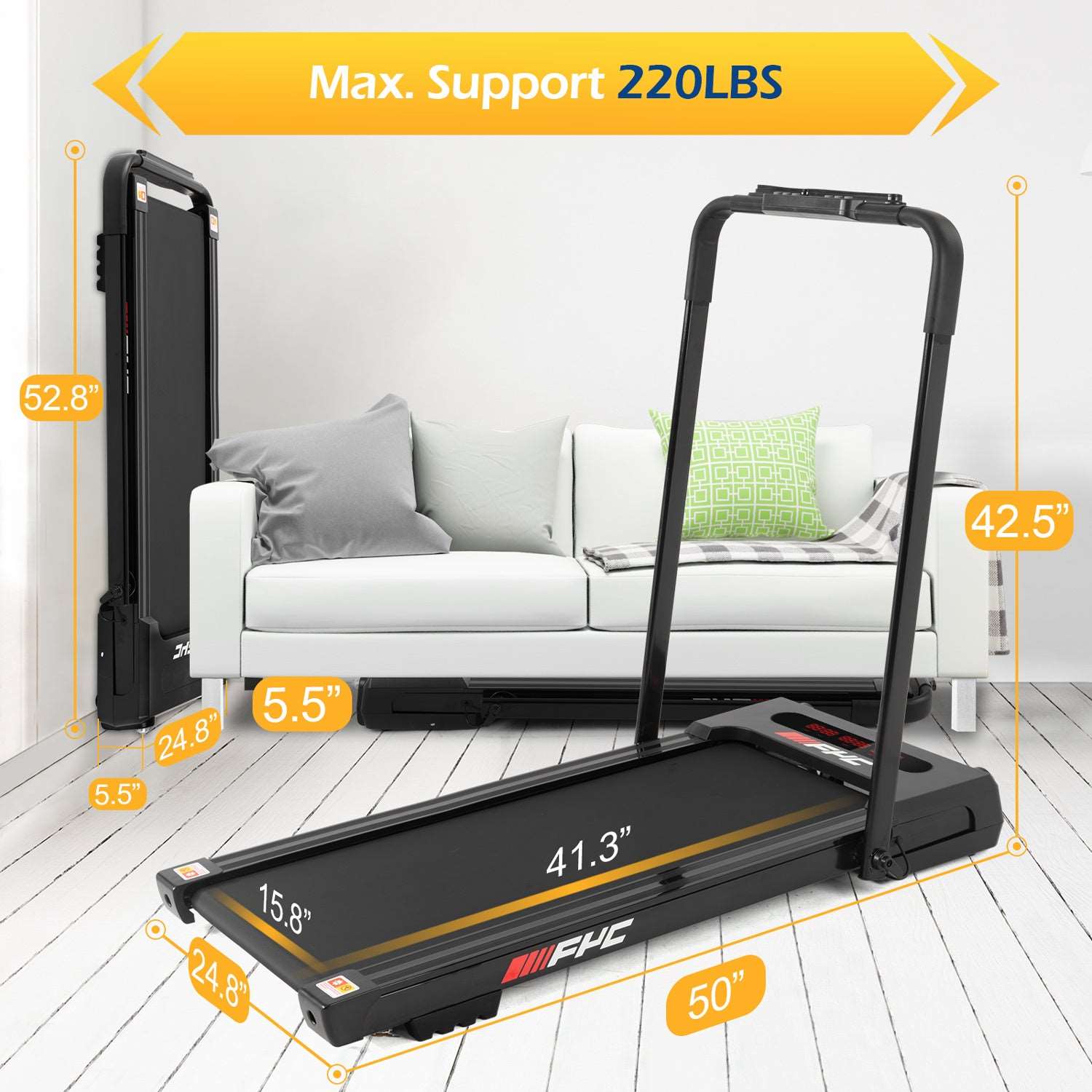 2 in 1 Under Desk Treadmill